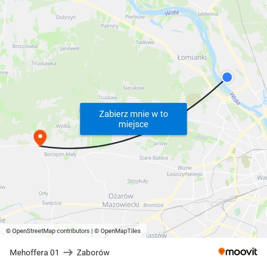 Mehoffera 01 to Zaborów map