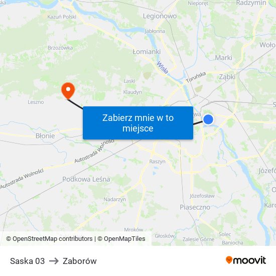 Saska 03 to Zaborów map