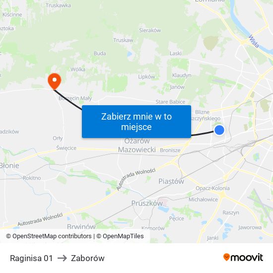 Raginisa 01 to Zaborów map