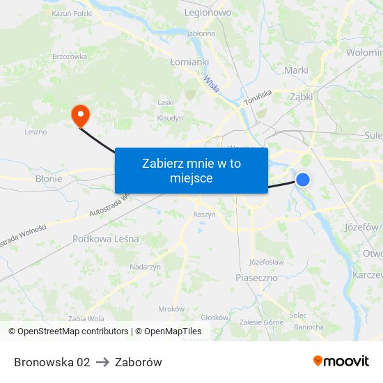 Bronowska 02 to Zaborów map