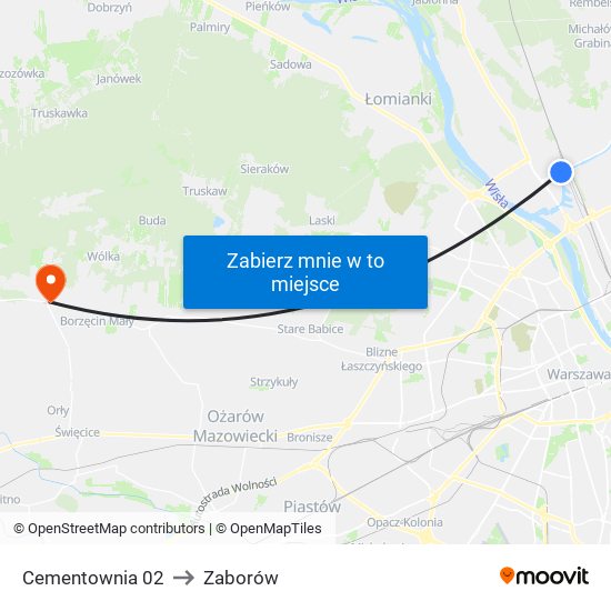 Cementownia 02 to Zaborów map