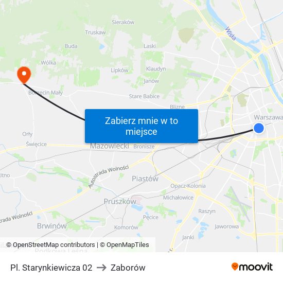 Pl. Starynkiewicza 02 to Zaborów map