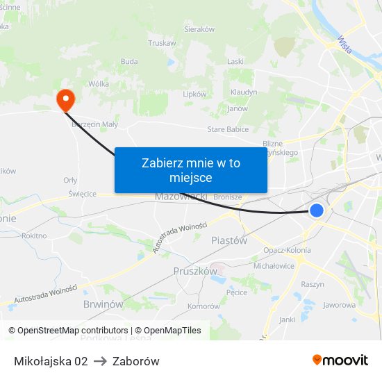 Mikołajska 02 to Zaborów map