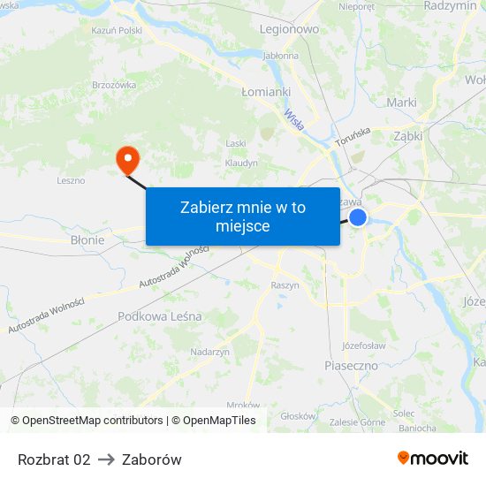 Rozbrat 02 to Zaborów map