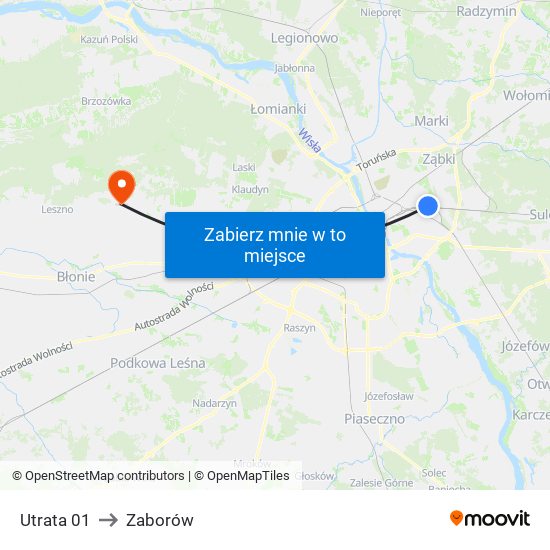 Utrata 01 to Zaborów map