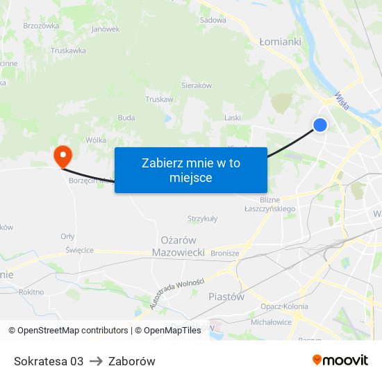 Sokratesa 03 to Zaborów map