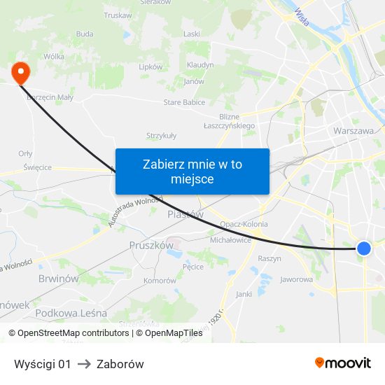 Wyścigi 01 to Zaborów map