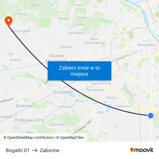 Bogatki 01 to Zaborów map