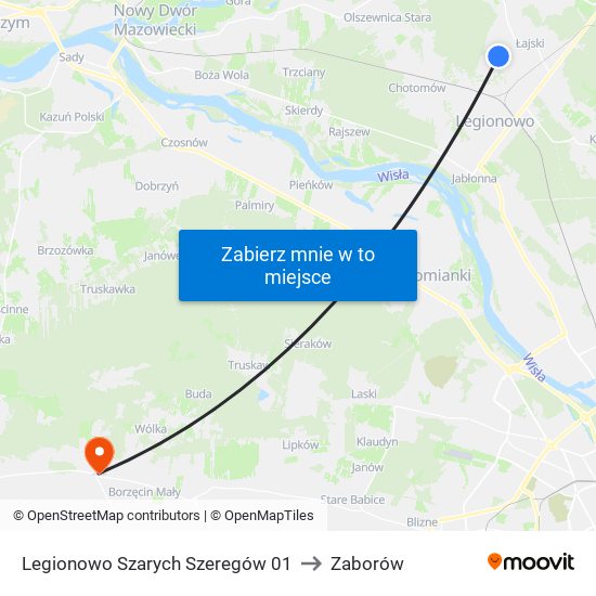 Legionowo Szarych Szeregów 01 to Zaborów map