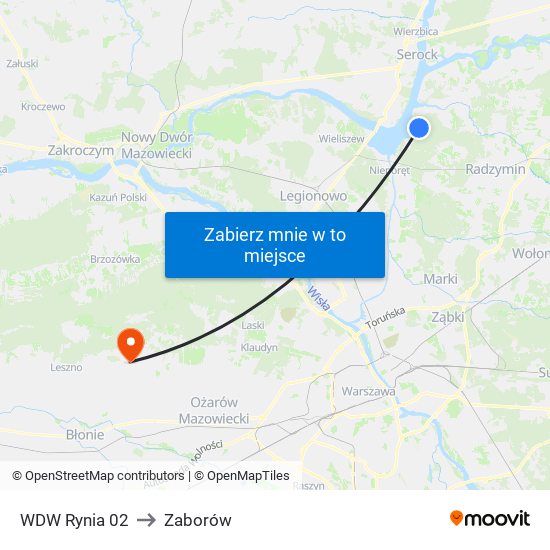 WDW Rynia 02 to Zaborów map