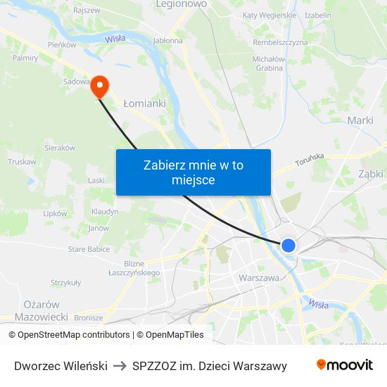 Dworzec Wileński to SPZZOZ im. Dzieci Warszawy map