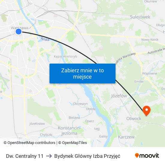 Dw. Centralny 11 to Bydynek Główny Izba Przyjęć map