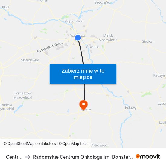 Centrum to Radomskie Centrum Onkologii Im. Bohaterów Radomskiego Czerwca '76 map