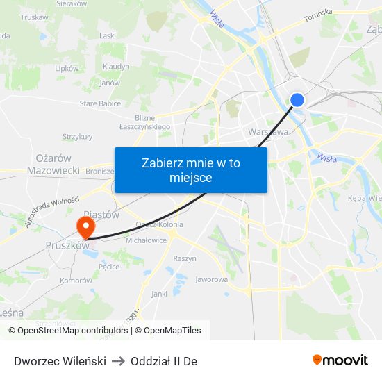 Dworzec Wileński to Oddział II De map