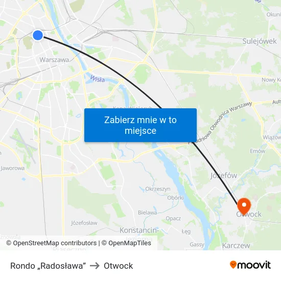 Rondo „Radosława” to Otwock map