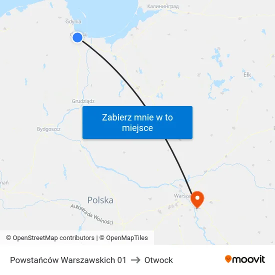 Powstańców Warszawskich 01 to Otwock map
