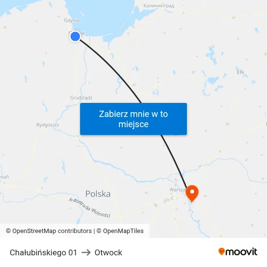 Chałubińskiego 01 to Otwock map