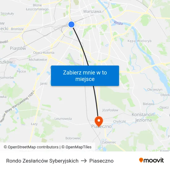 Rondo Zesłańców Syberyjskich to Piaseczno map