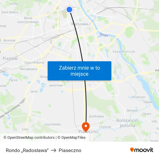 Rondo „Radosława” to Piaseczno map