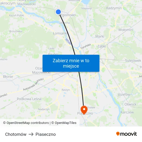 Chotomów to Piaseczno map