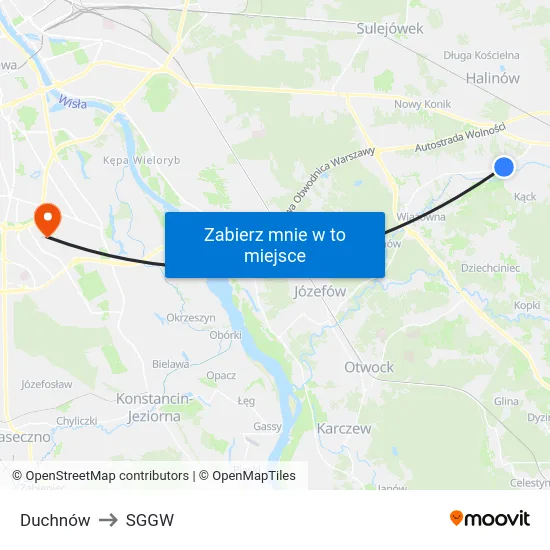 Duchnów to SGGW map