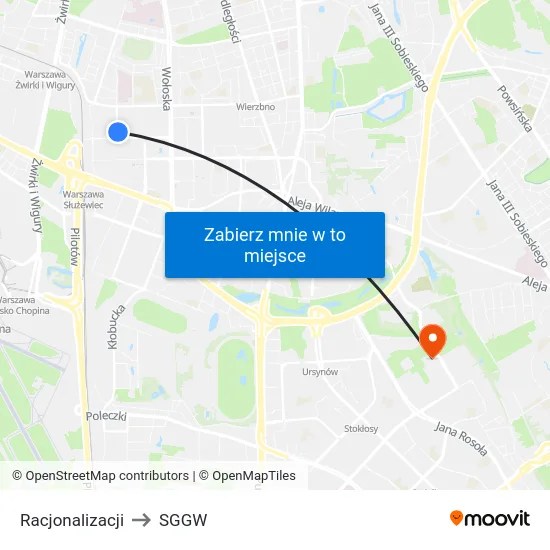 Racjonalizacji to SGGW map
