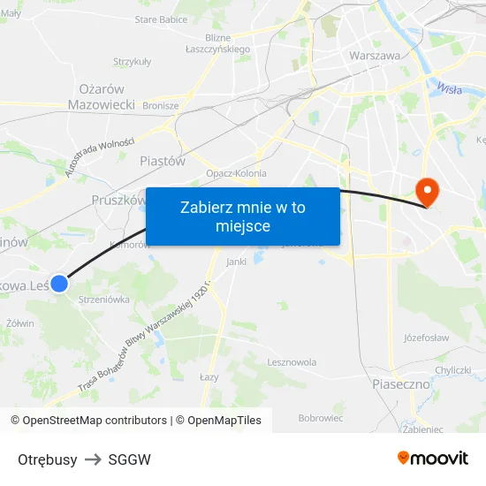 Otrębusy to SGGW map
