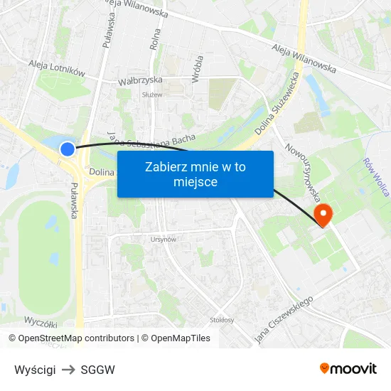 Wyścigi to SGGW map