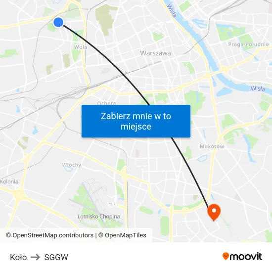 Koło to SGGW map