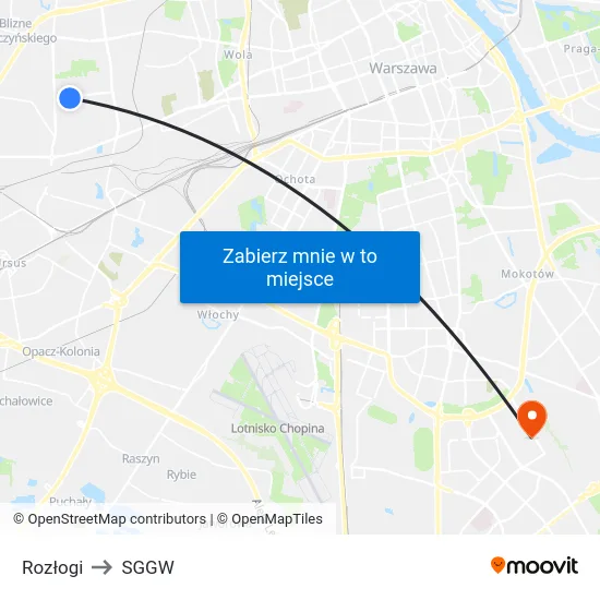 Rozłogi to SGGW map