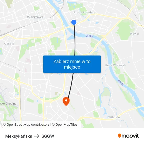 Meksykańska to SGGW map