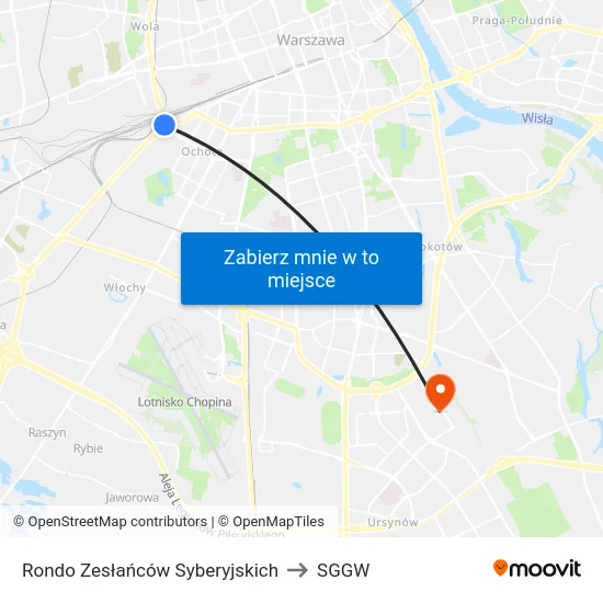 Rondo Zesłańców Syberyjskich to SGGW map