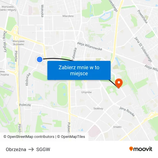 Obrzeżna to SGGW map