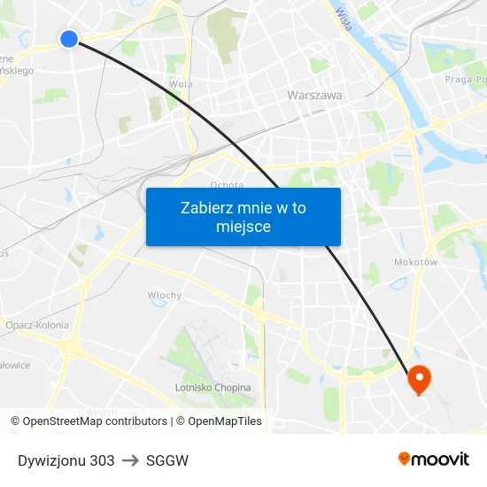 Dywizjonu 303 to SGGW map