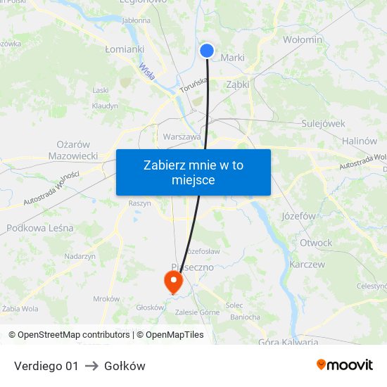 Verdiego 01 to Gołków map