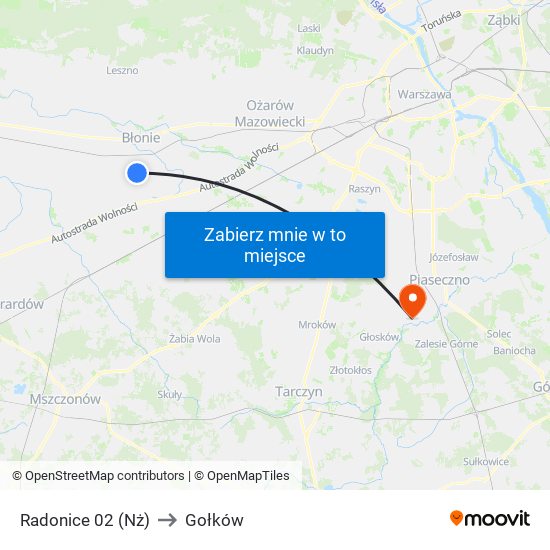 Radonice 02 (Nż) to Gołków map