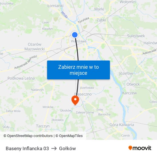 Baseny Inflancka 03 to Gołków map