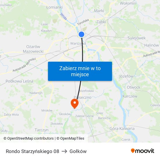 Rondo Starzyńskiego 08 to Gołków map