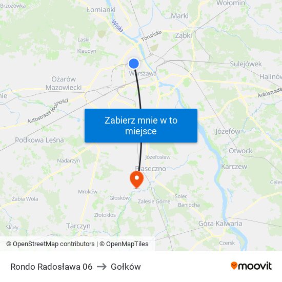 Rondo „Radosława” to Gołków map