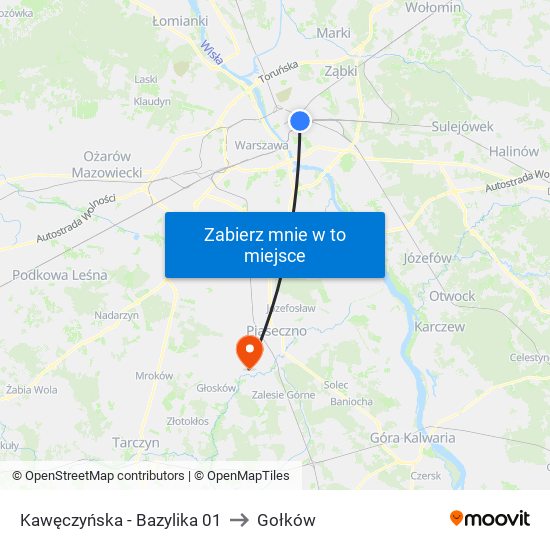 Kawęczyńska-Bazylika to Gołków map