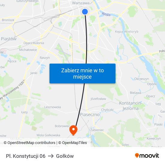 Pl. Konstytucji to Gołków map