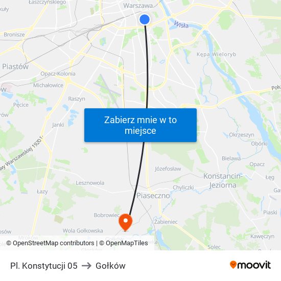 Pl. Konstytucji 05 to Gołków map