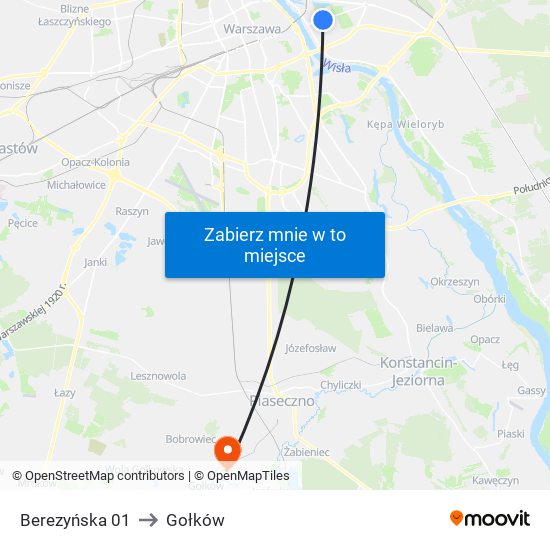 Berezyńska 01 to Gołków map