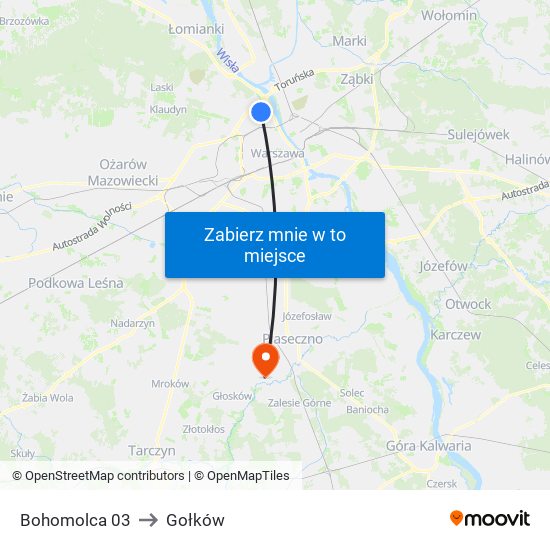 Bohomolca 03 to Gołków map