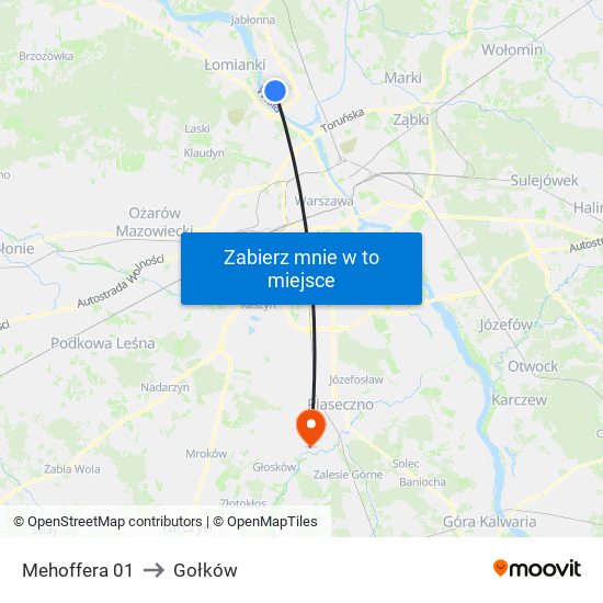 Mehoffera 01 to Gołków map