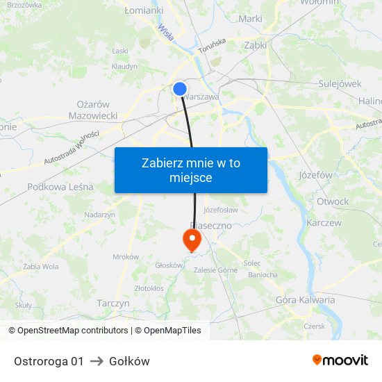 Ostroroga 01 to Gołków map