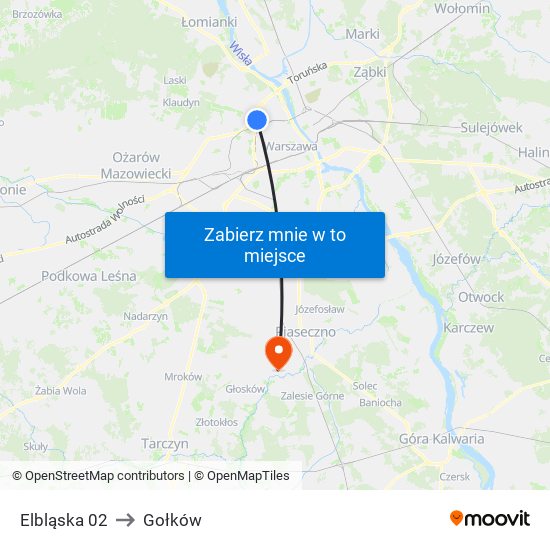 Elbląska 02 to Gołków map