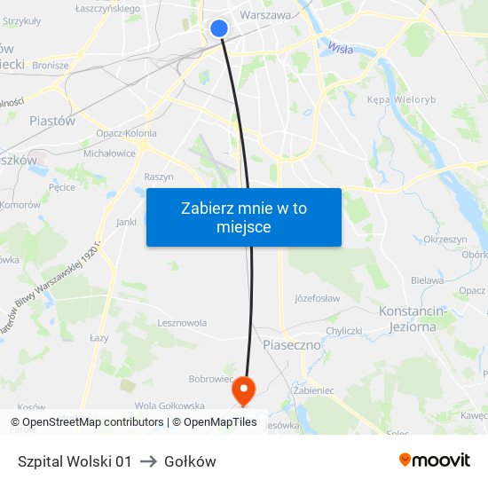 Szpital Wolski 01 to Gołków map