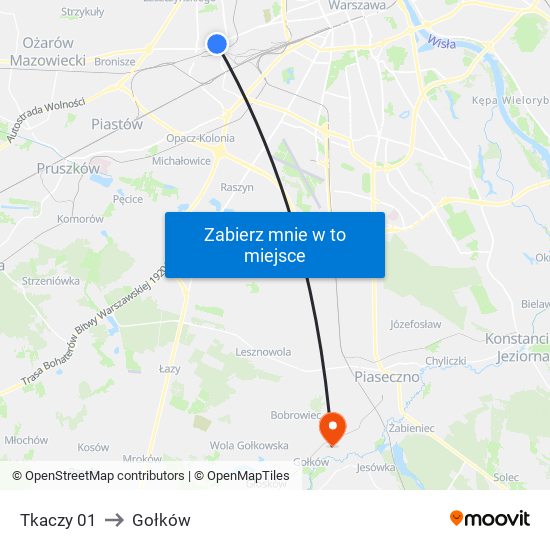 Tkaczy 01 to Gołków map