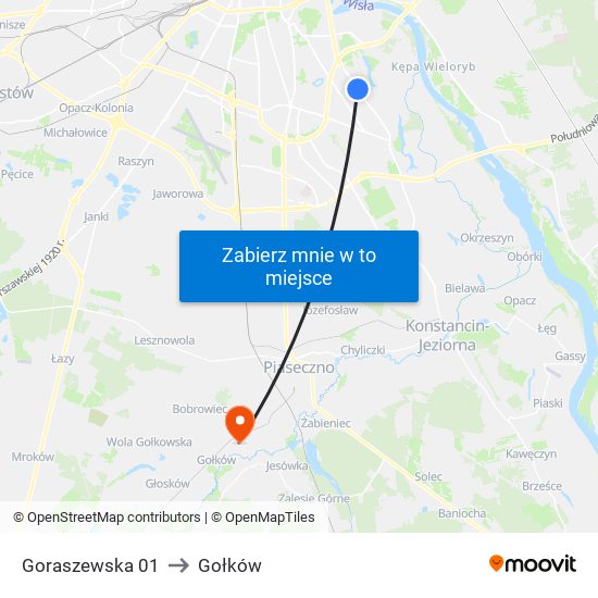 Goraszewska 01 to Gołków map